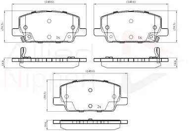 JUEGO DE PASTILLAS DE FRENO