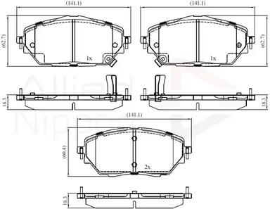JUEGO DE PASTILLAS DE FRENO