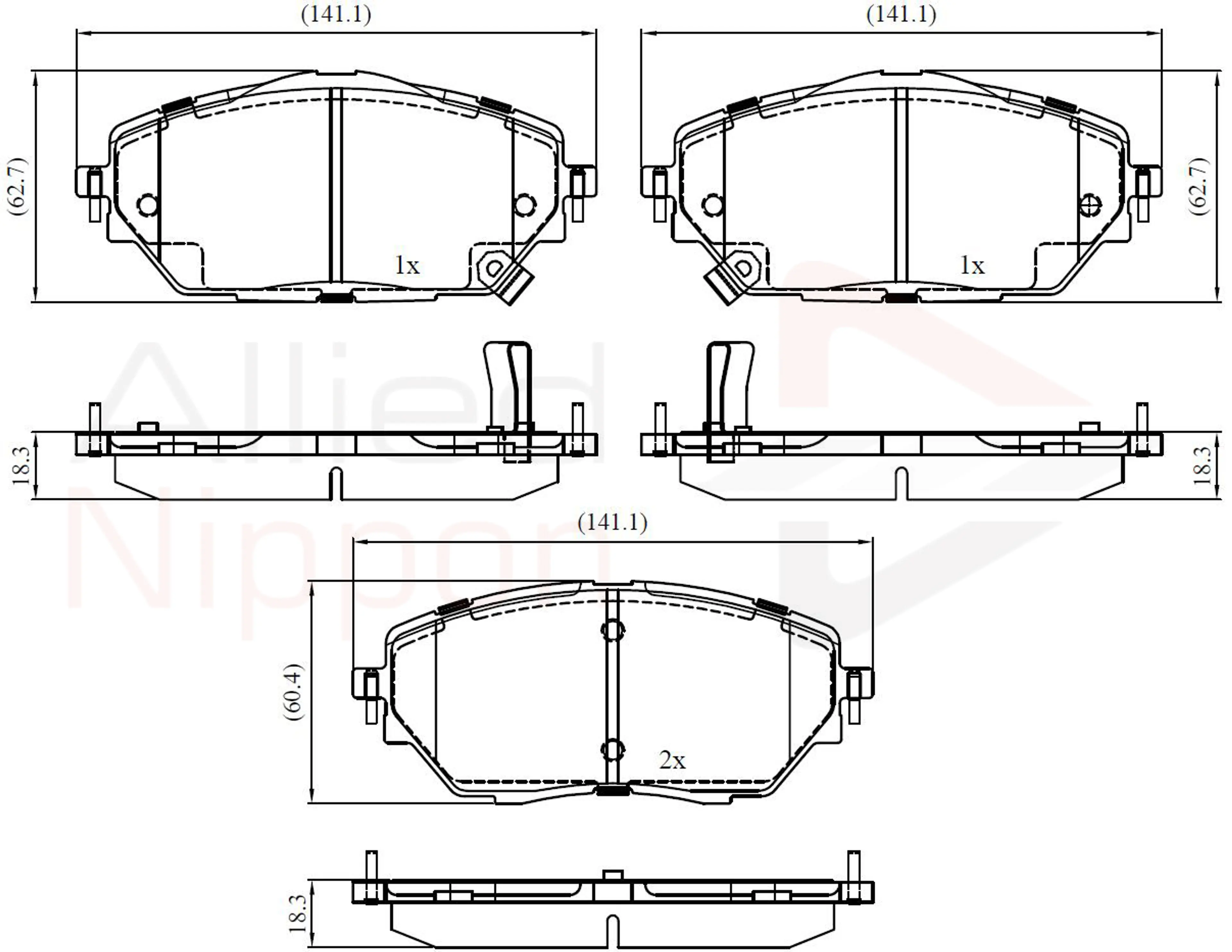 JUEGO DE PASTILLAS DE FRENO
