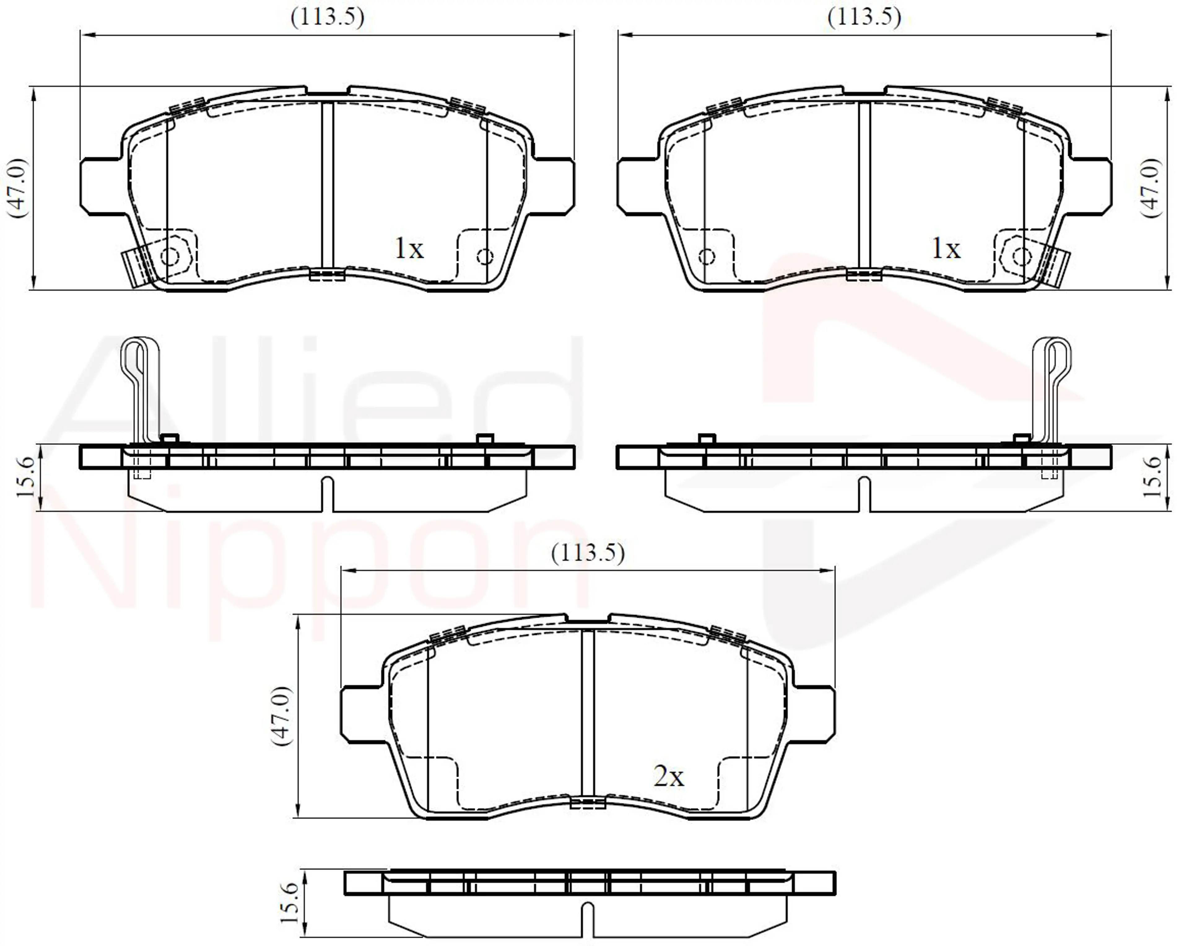 JUEGO DE PASTILLAS DE FRENO