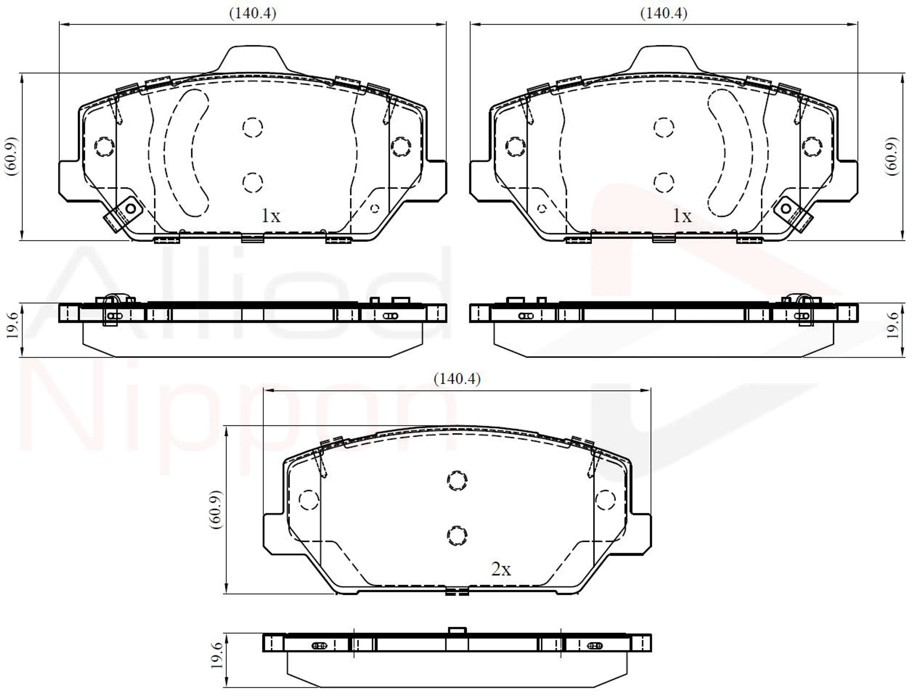 JUEGO DE PASTILLAS DE FRENO