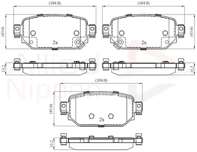 JUEGO DE PASTILLAS DE FRENO