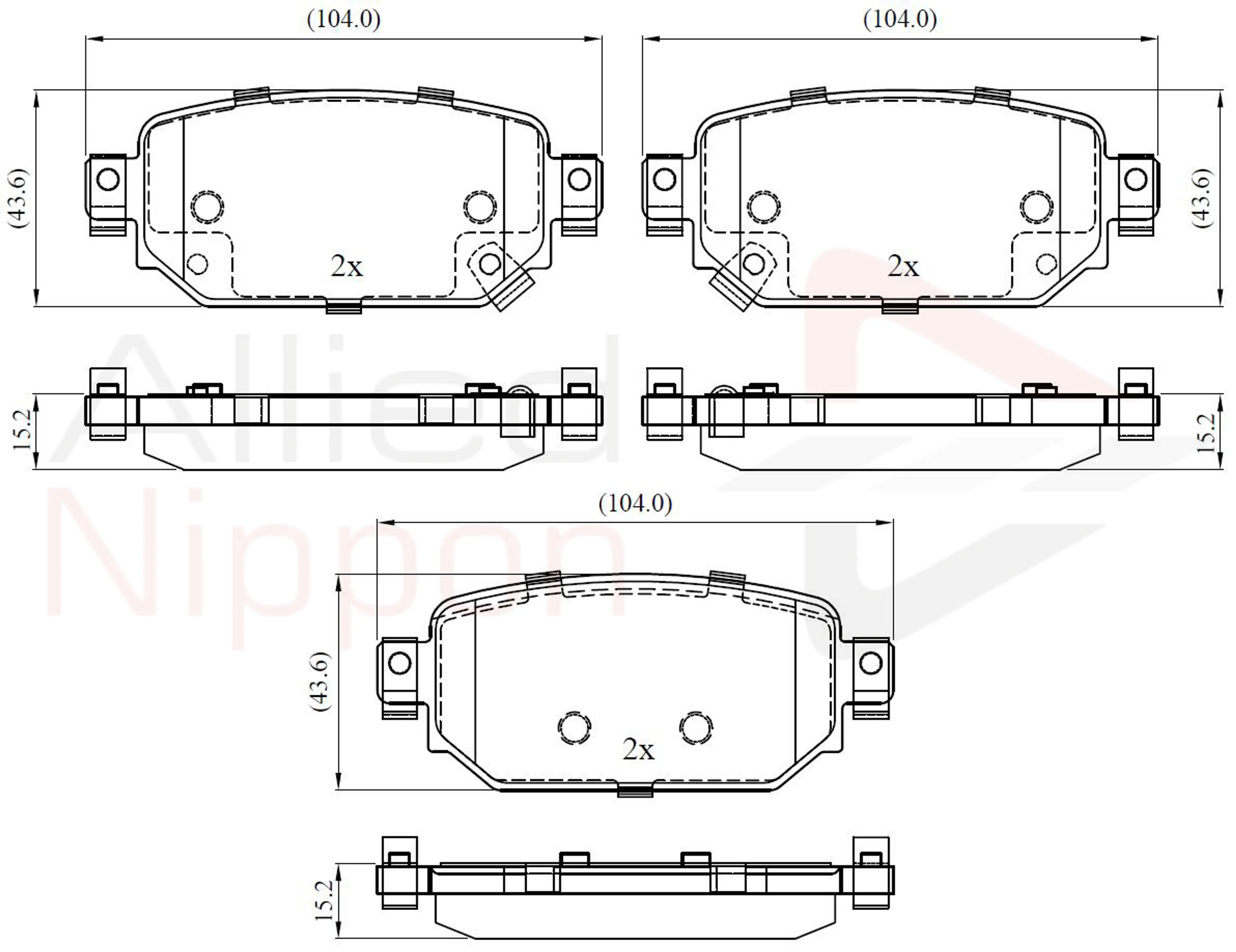 JUEGO DE PASTILLAS DE FRENO