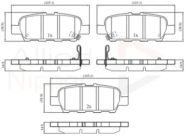 JUEGO DE PASTILLAS DE FRENO