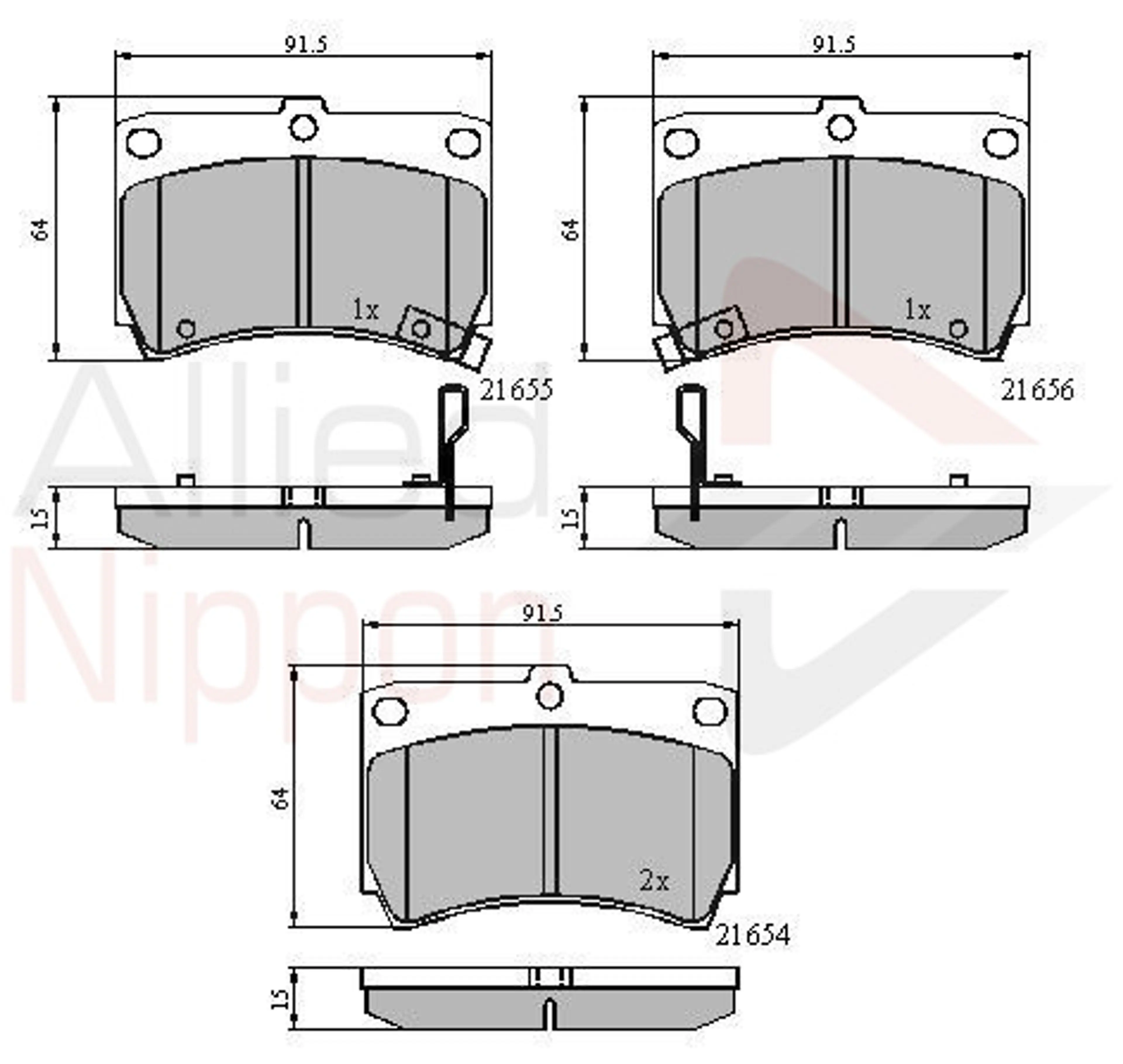 JUEGO DE PASTILLAS DE FRENO