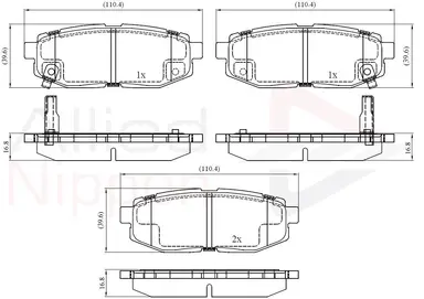 JUEGO DE PASTILLAS DE FRENO