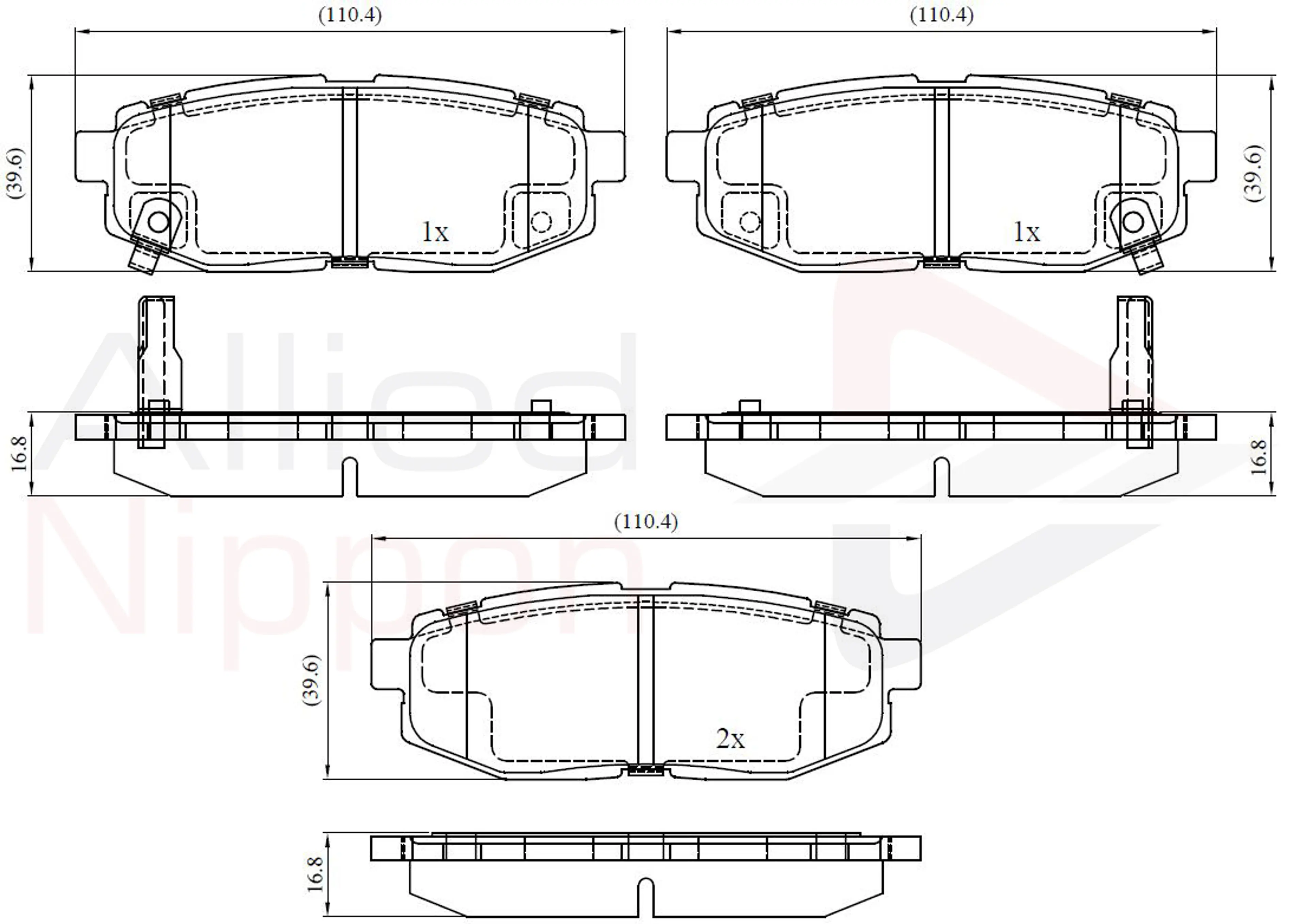 JUEGO DE PASTILLAS DE FRENO