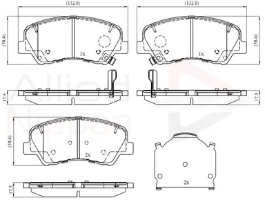 JUEGO DE PASTILLAS DE FRENO
