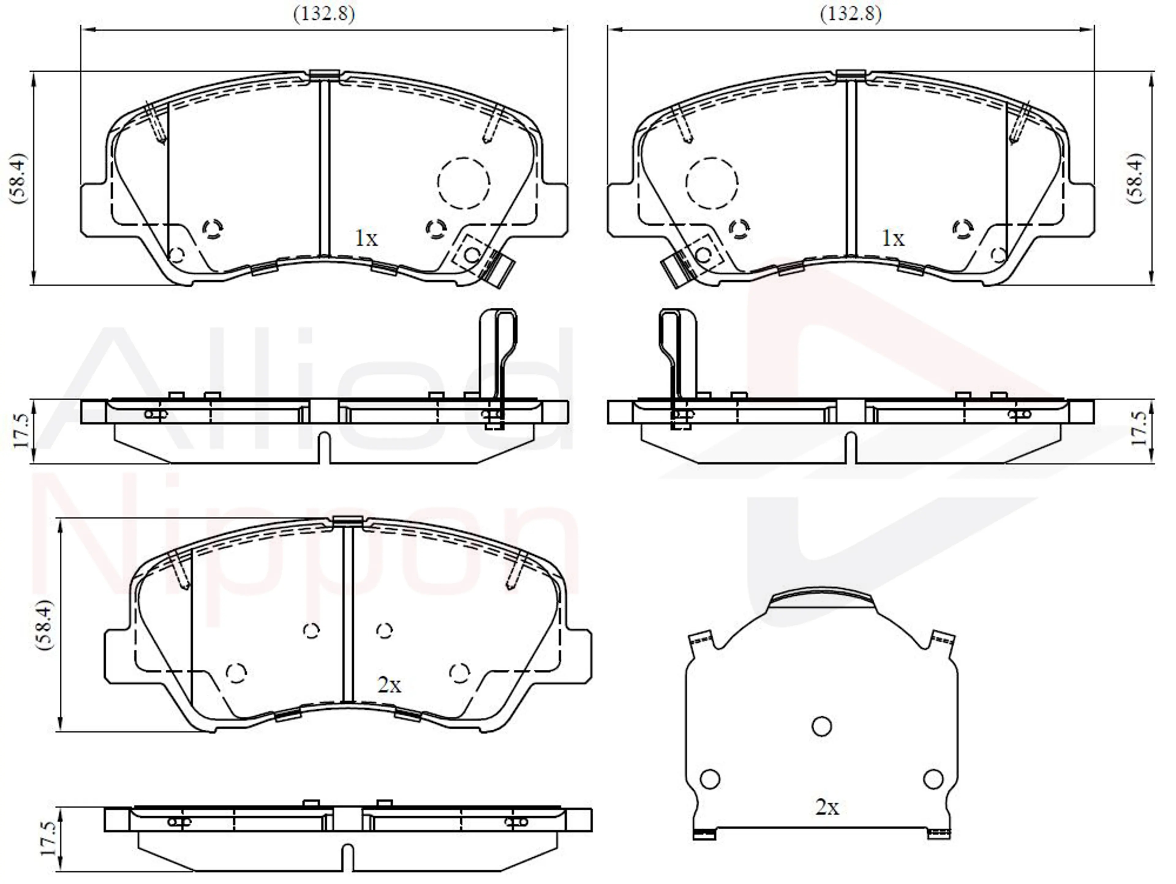 JUEGO DE PASTILLAS DE FRENO