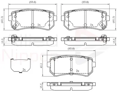 JUEGO DE PASTILLAS DE FRENO