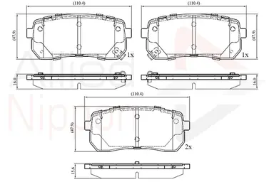 JUEGO DE PASTILLAS DE FRENO