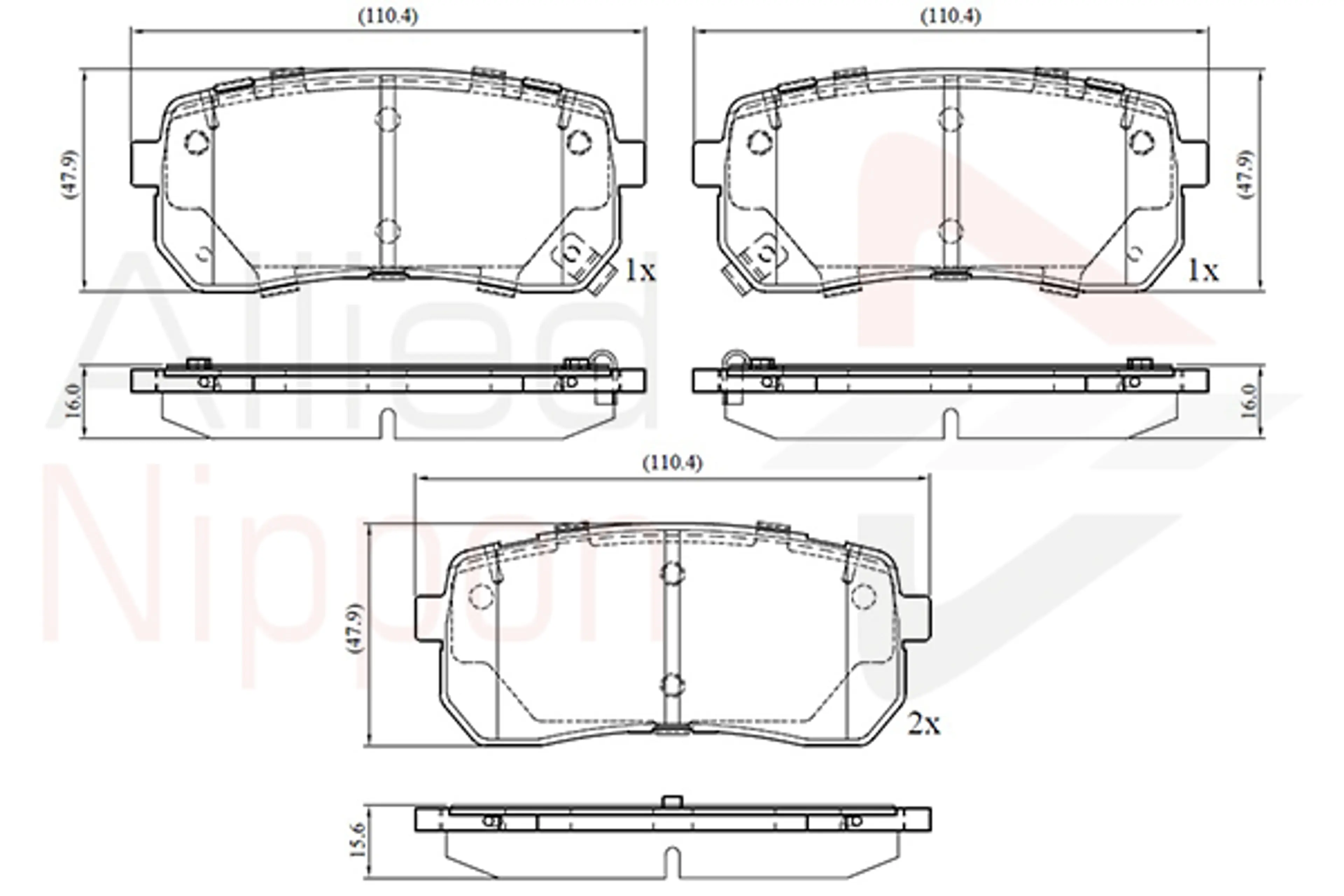 JUEGO DE PASTILLAS DE FRENO