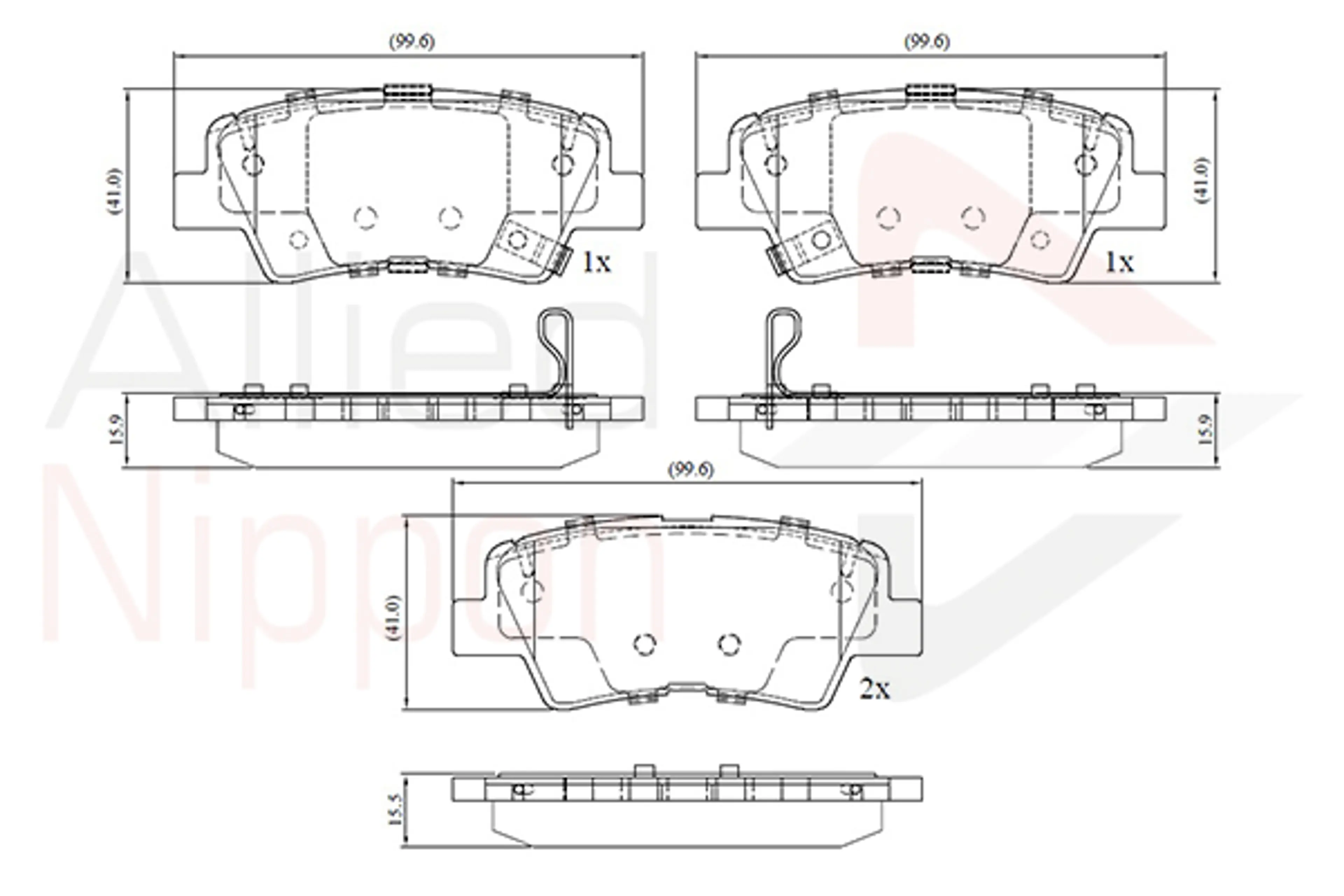 JUEGO DE PASTILLAS DE FRENO