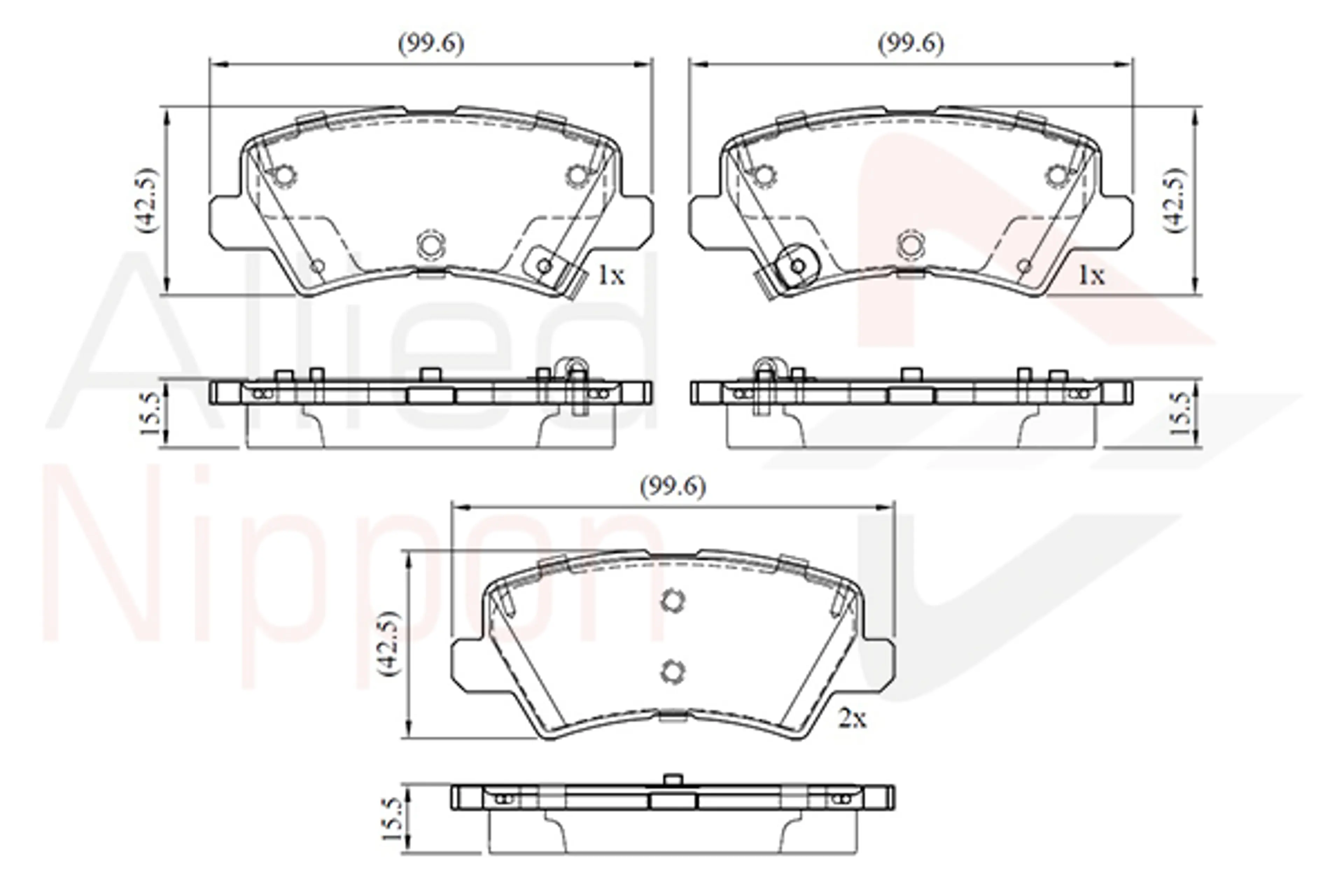 JUEGO DE PASTILLAS DE FRENO