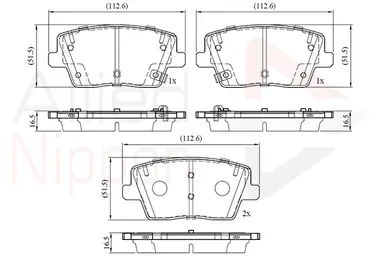 JUEGO DE PASTILLAS DE FRENO