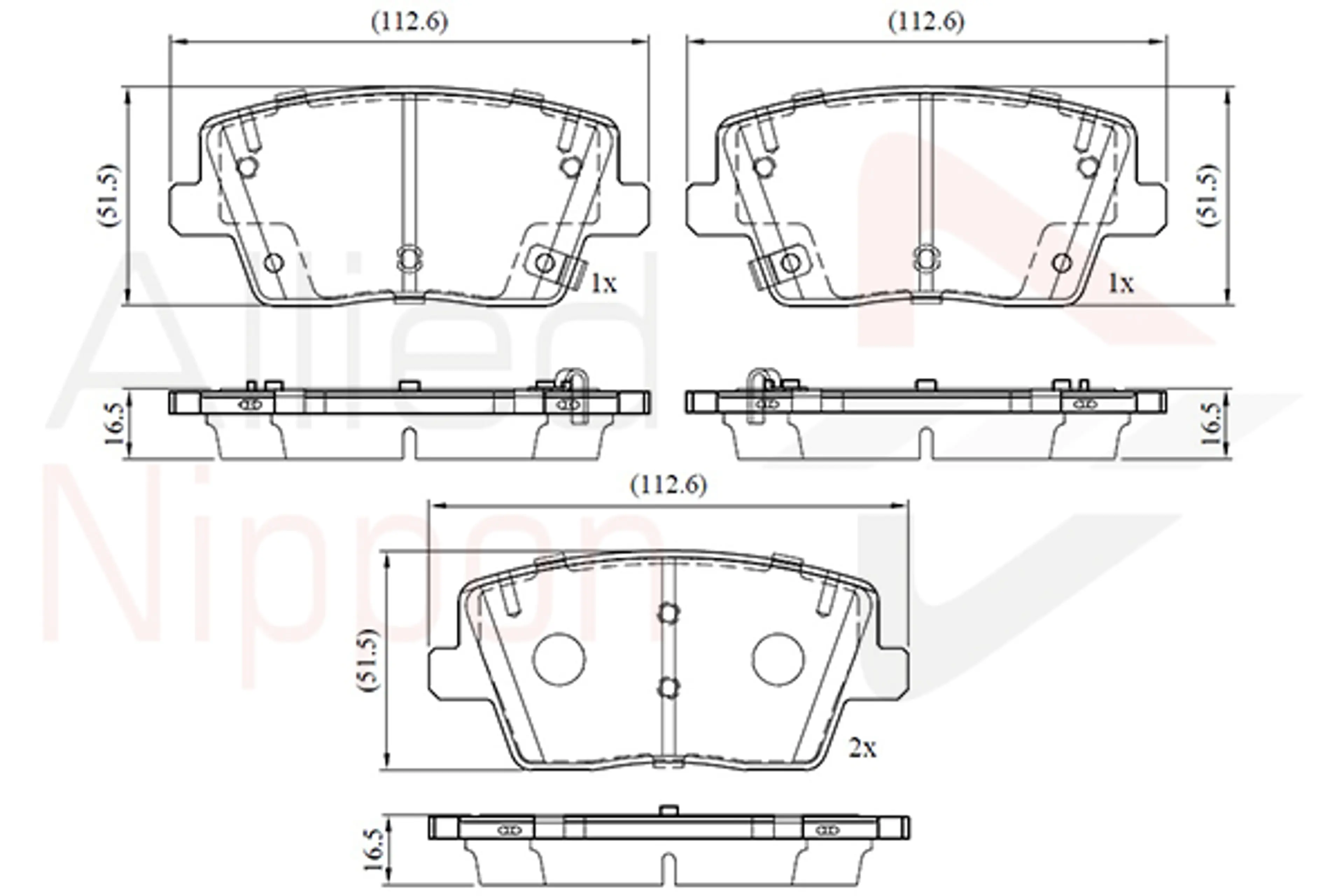 JUEGO DE PASTILLAS DE FRENO