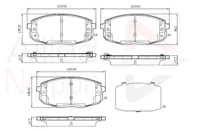 JUEGO DE PASTILLAS DE FRENO