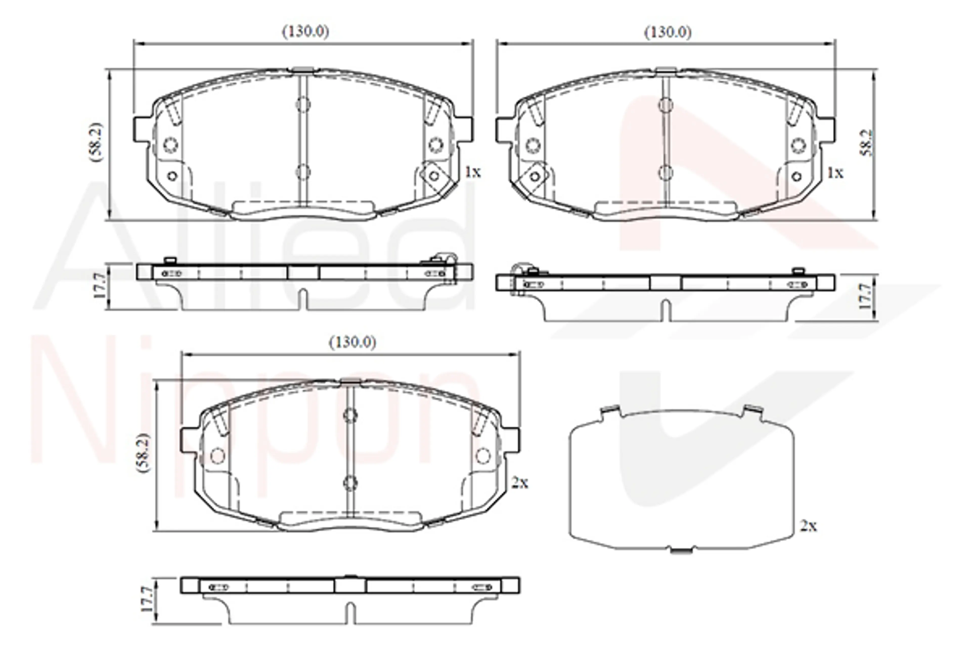 JUEGO DE PASTILLAS DE FRENO