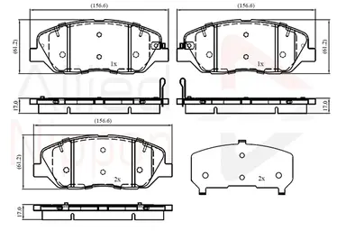 JUEGO DE PASTILLAS DE FRENO