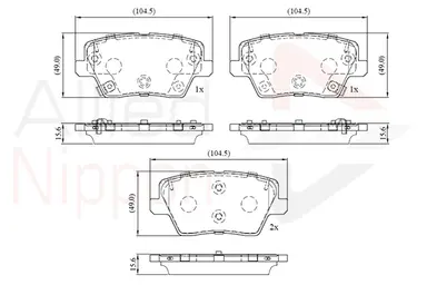JUEGO DE PASTILLAS DE FRENO