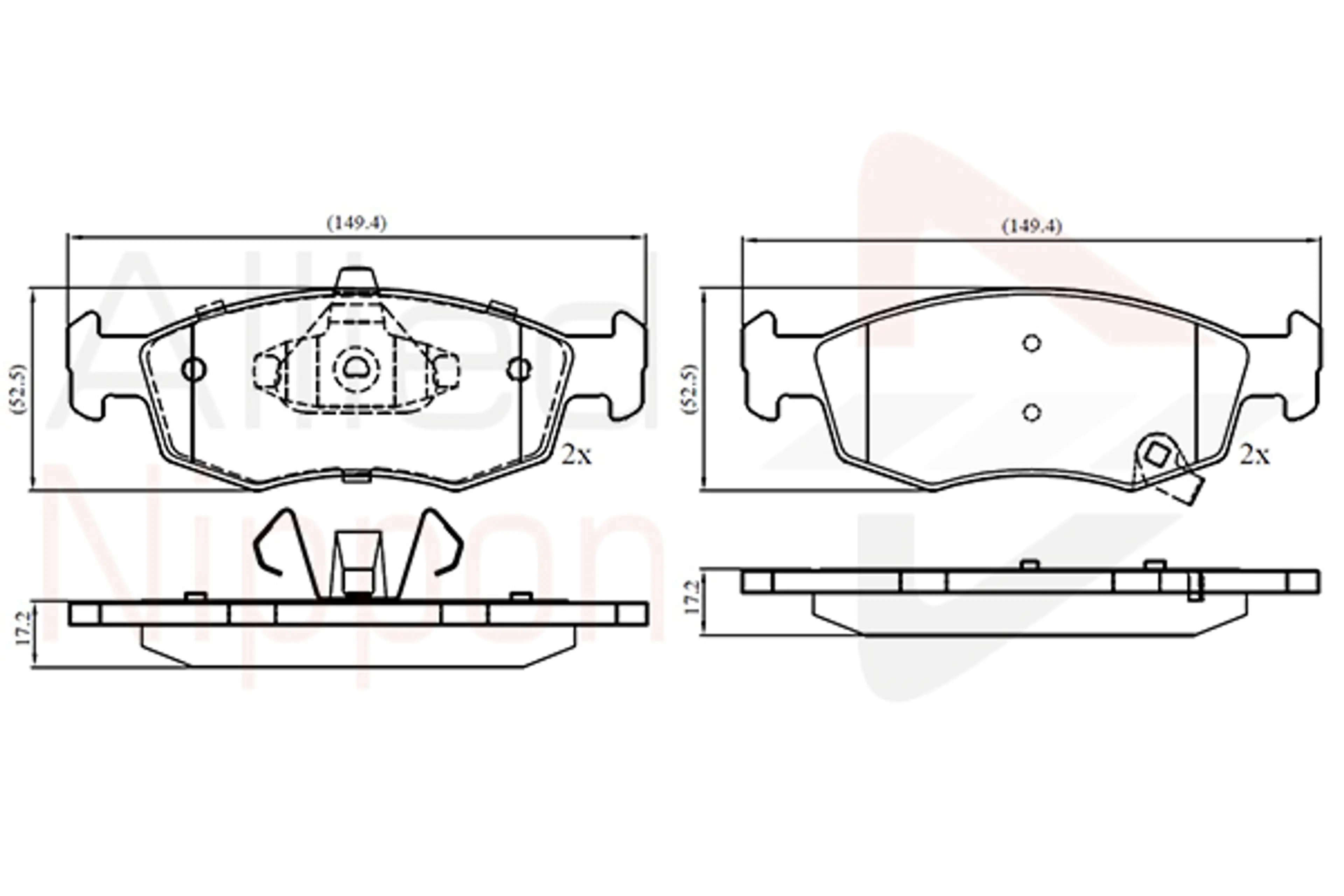 JUEGO DE PASTILLAS DE FRENO
