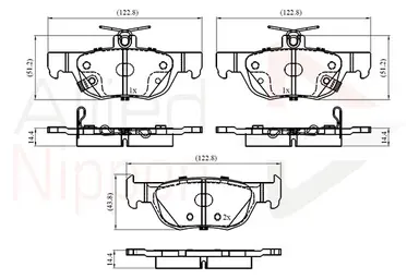JUEGO DE PASTILLAS DE FRENO