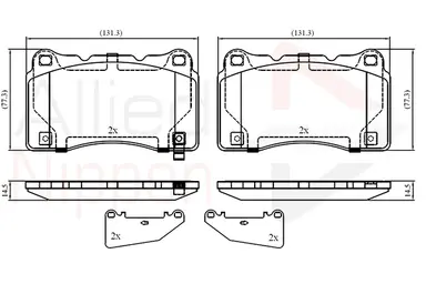 JUEGO DE PASTILLAS DE FRENO