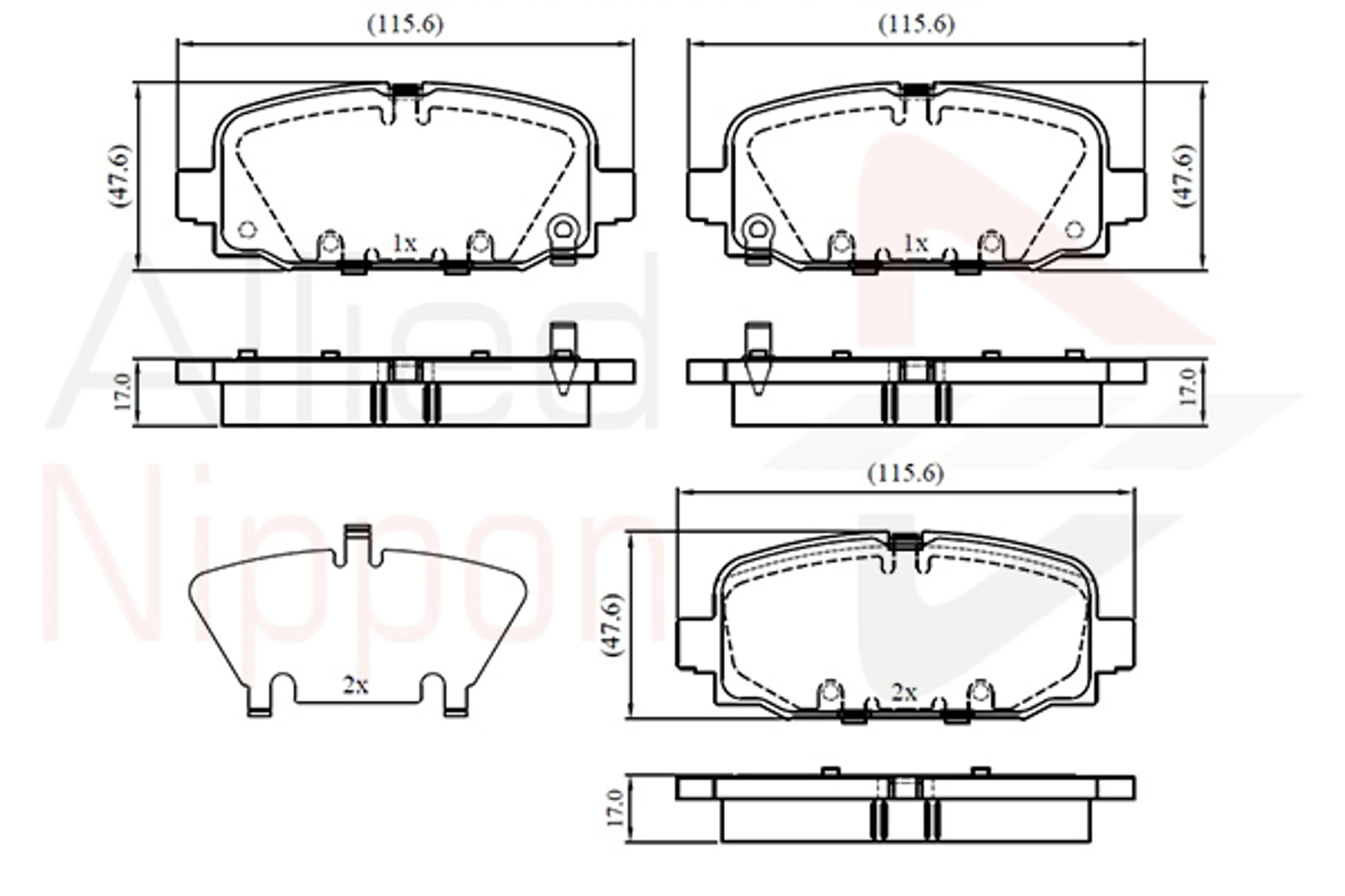 JUEGO DE PASTILLAS DE FRENO