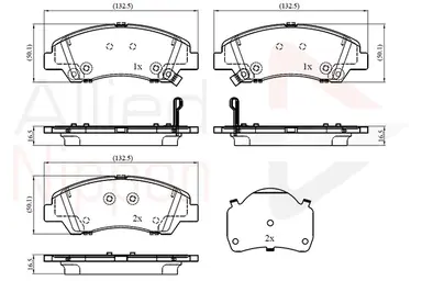 JUEGO DE PASTILLAS DE FRENO