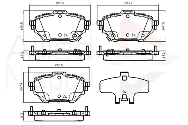 JUEGO DE PASTILLAS DE FRENO