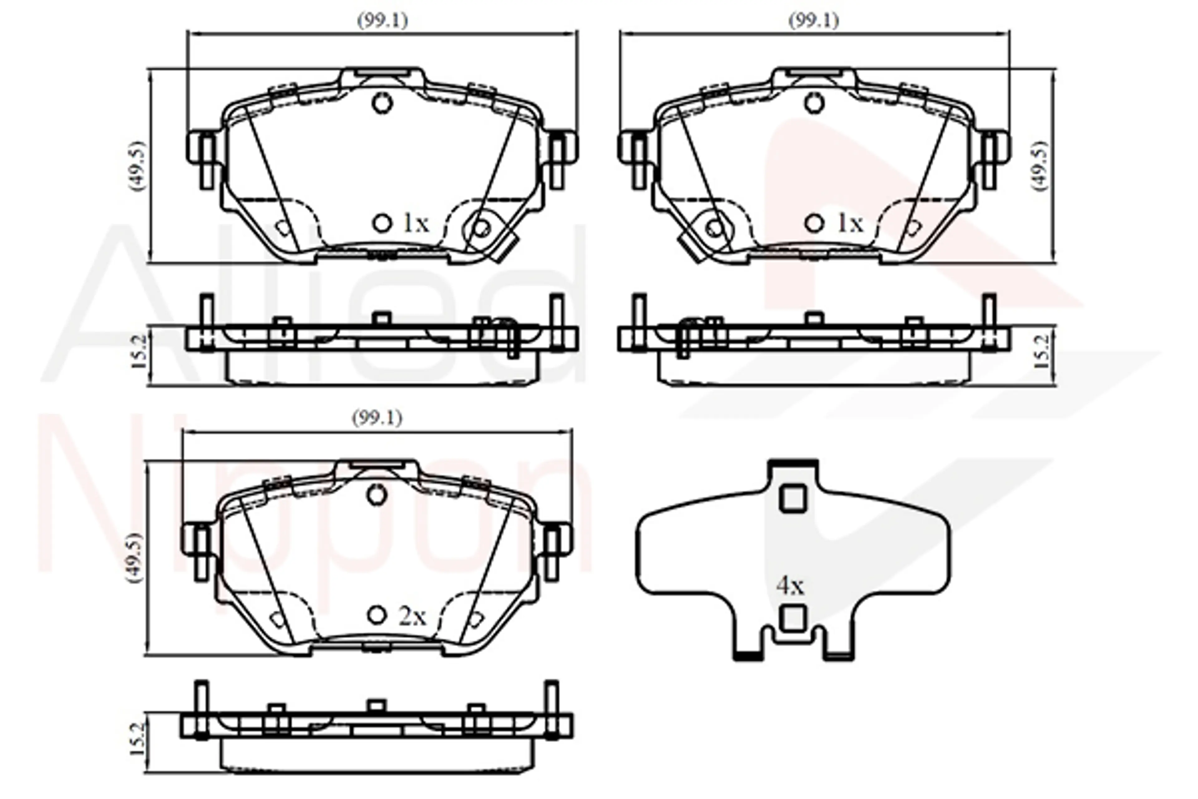 JUEGO DE PASTILLAS DE FRENO