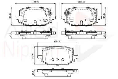 JUEGO DE PASTILLAS DE FRENO