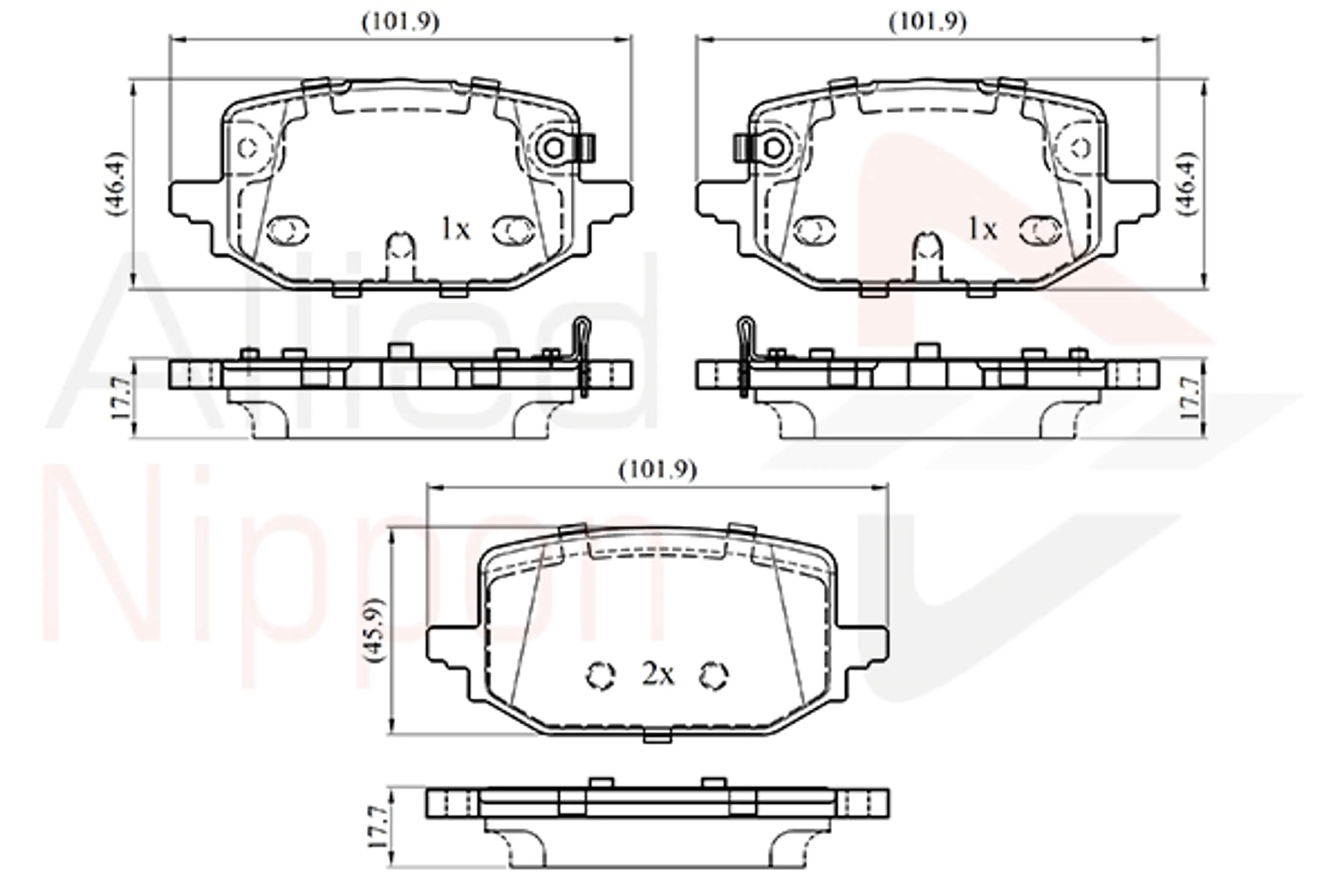 JUEGO DE PASTILLAS DE FRENO