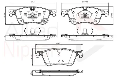 JUEGO DE PASTILLAS DE FRENO