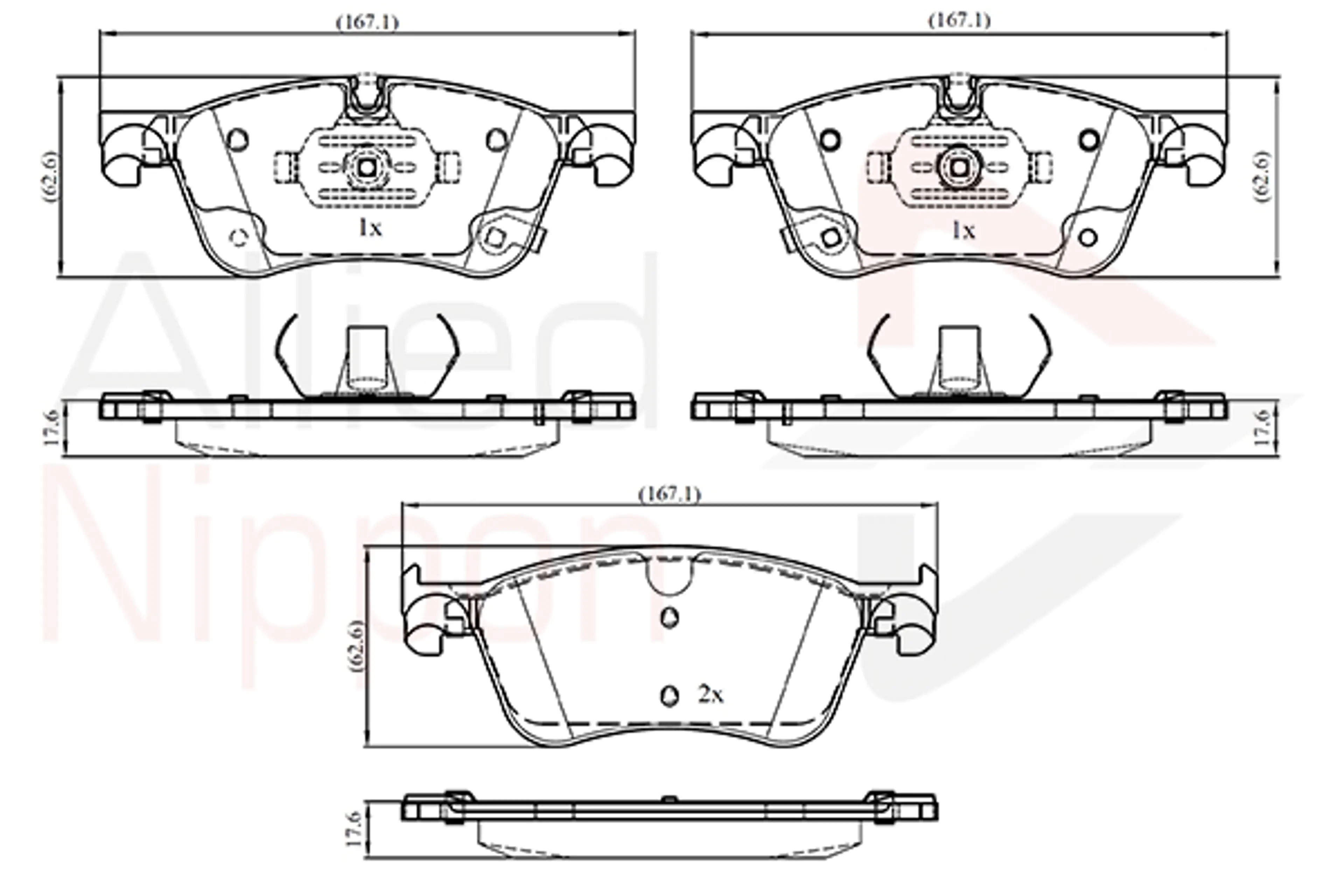 JUEGO DE PASTILLAS DE FRENO
