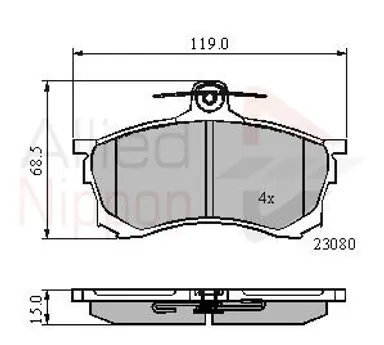 JUEGO DE PASTILLAS DE FRENO