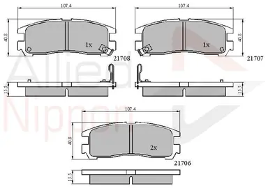 JUEGO DE PASTILLAS DE FRENO