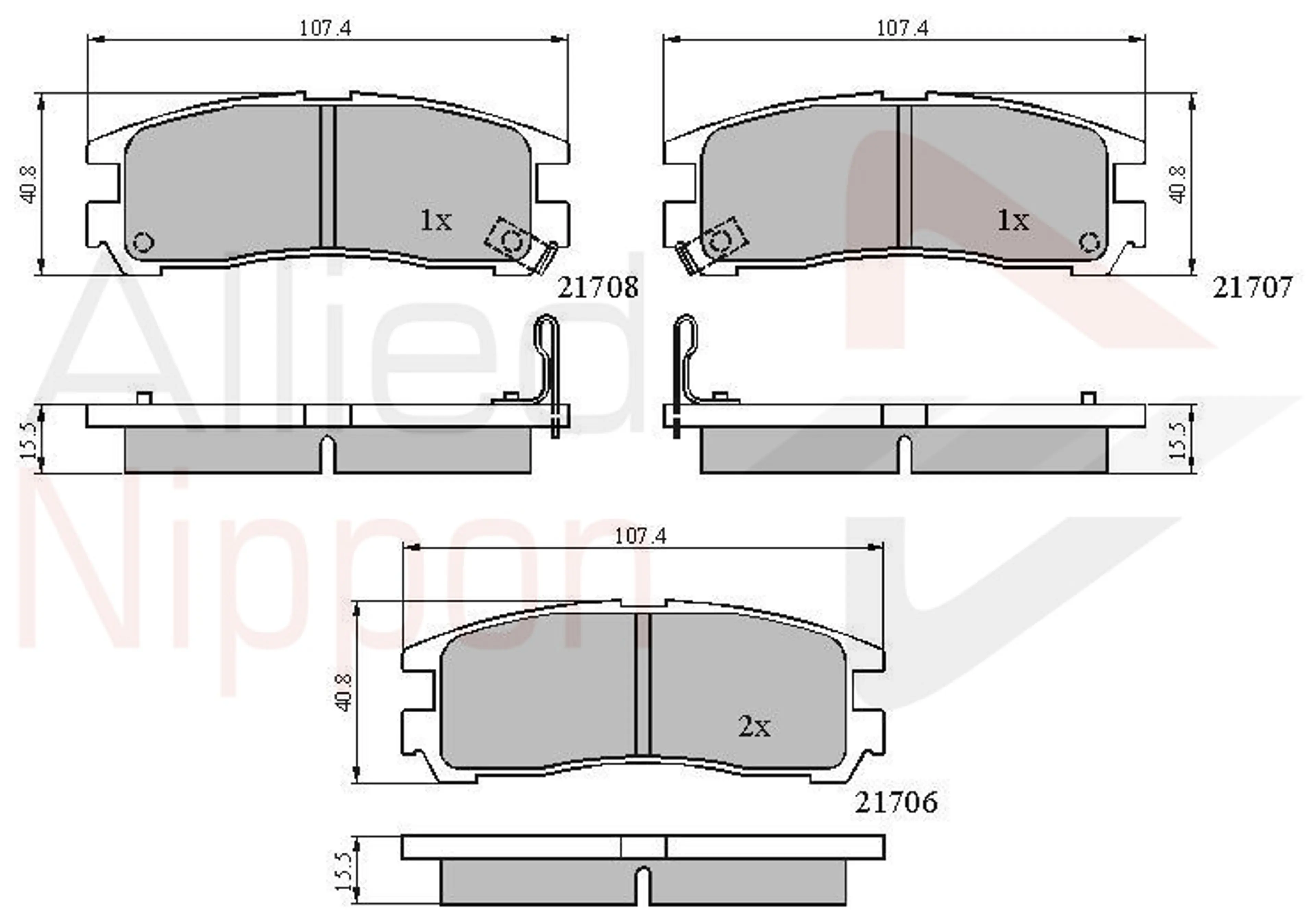 JUEGO DE PASTILLAS DE FRENO