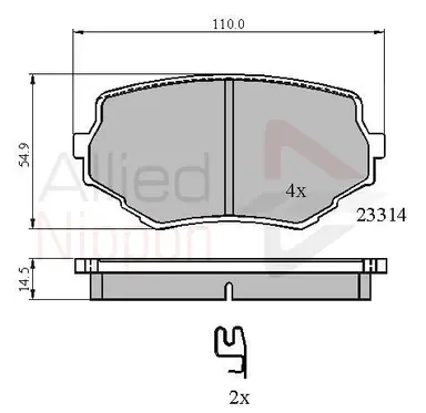 JUEGO DE PASTILLAS DE FRENO