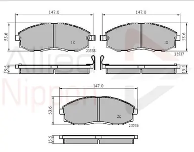 JUEGO DE PASTILLAS DE FRENO