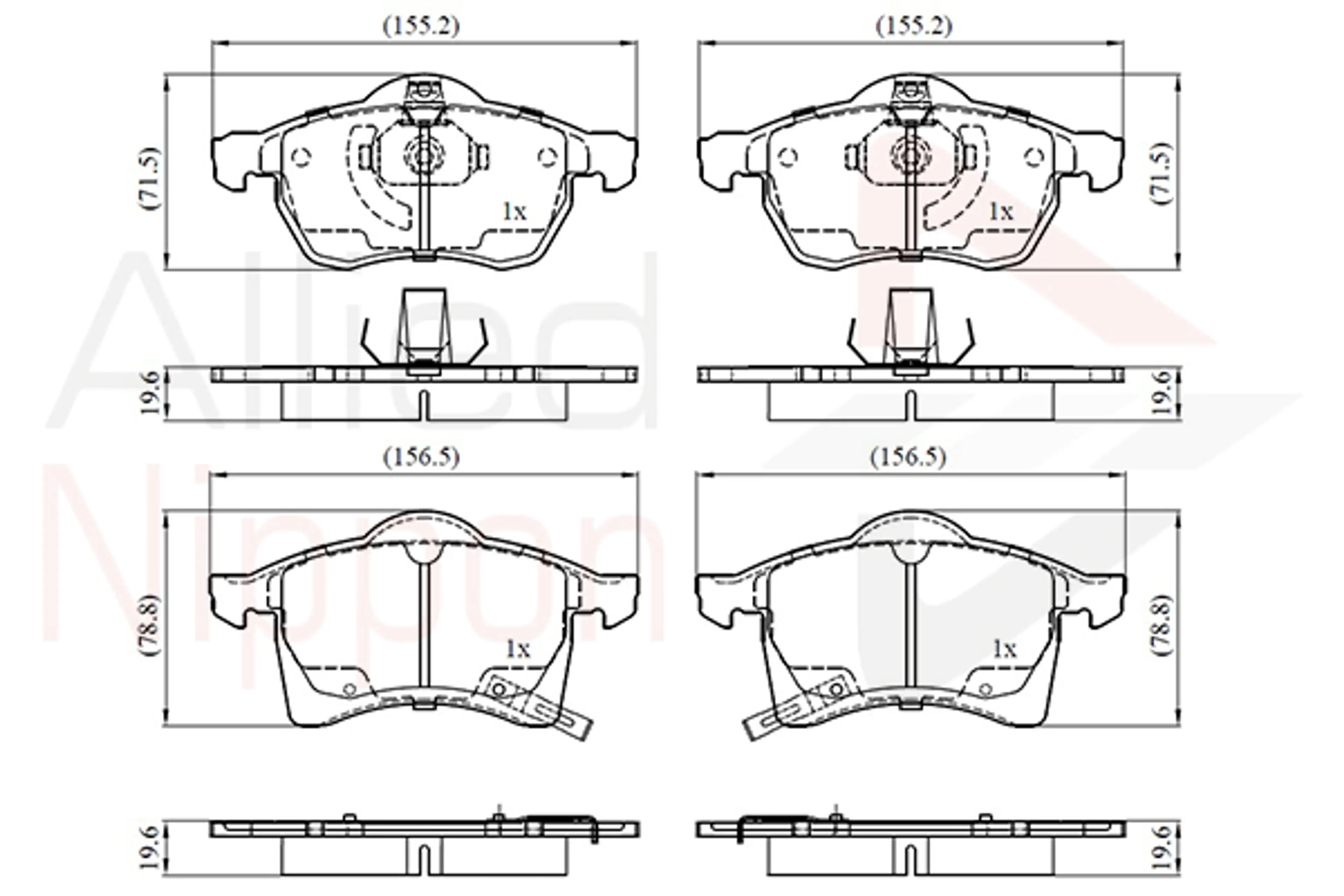 JUEGO DE PASTILLAS DE FRENO