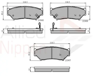 JUEGO DE PASTILLAS DE FRENO