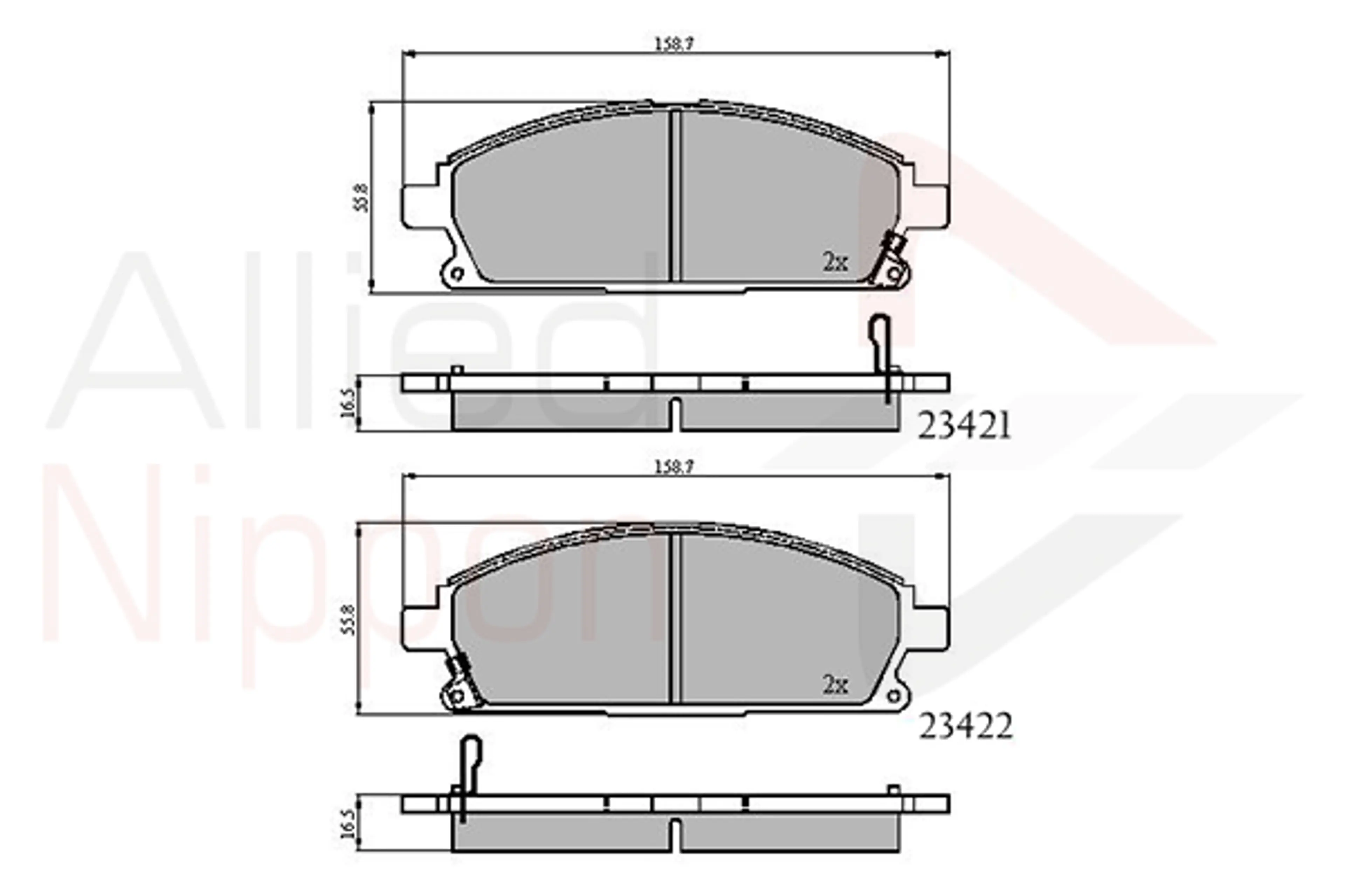 JUEGO DE PASTILLAS DE FRENO