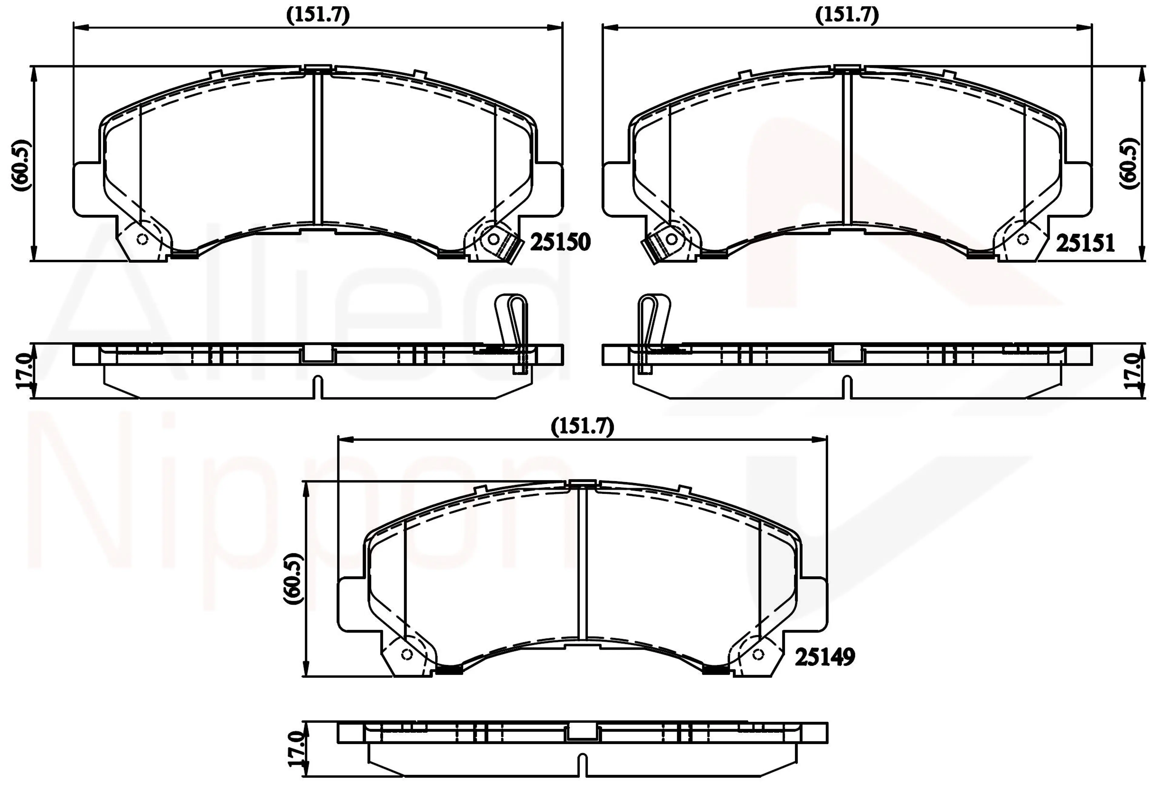 JUEGO DE PASTILLAS DE FRENO