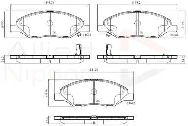 JUEGO DE PASTILLAS DE FRENO