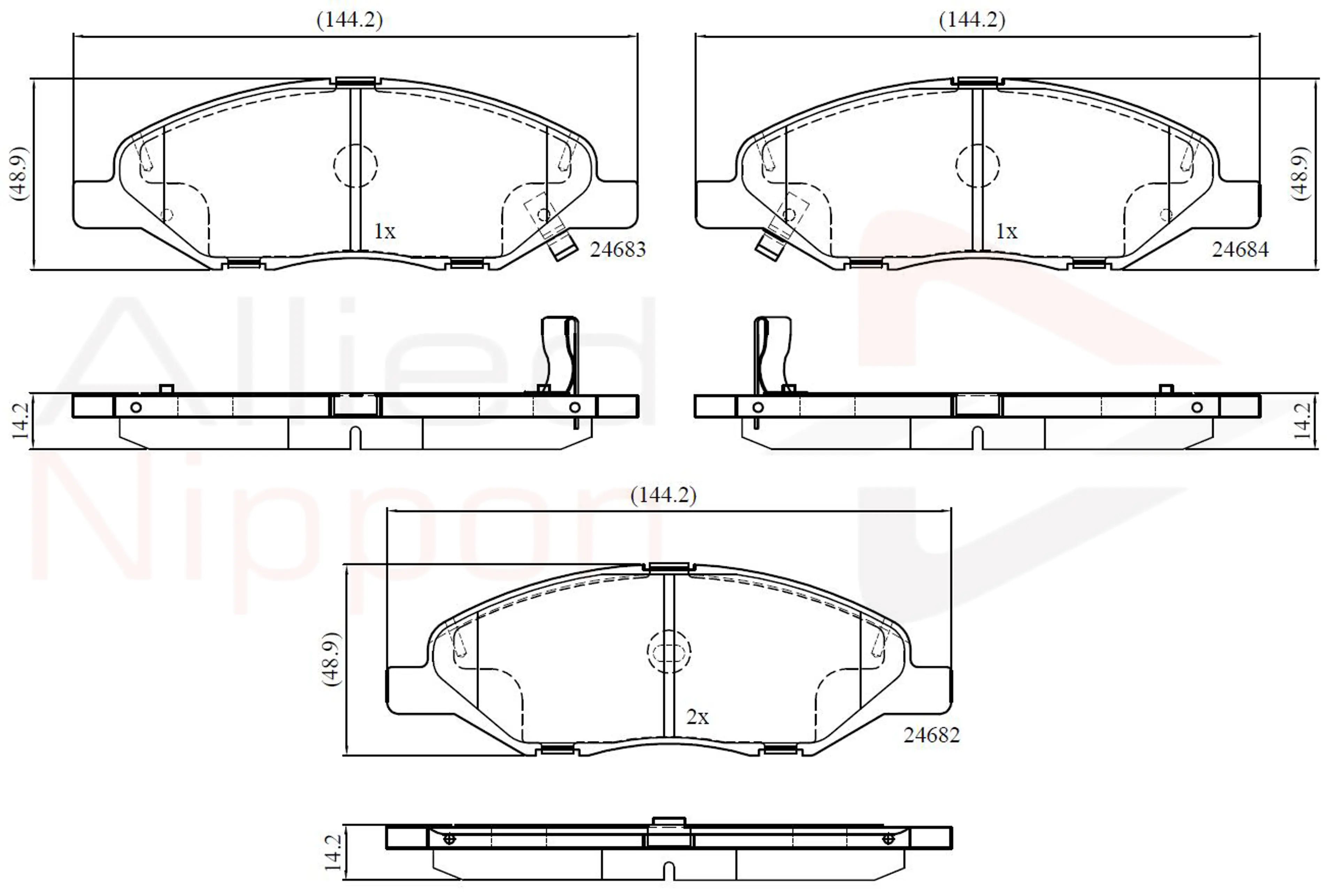 JUEGO DE PASTILLAS DE FRENO