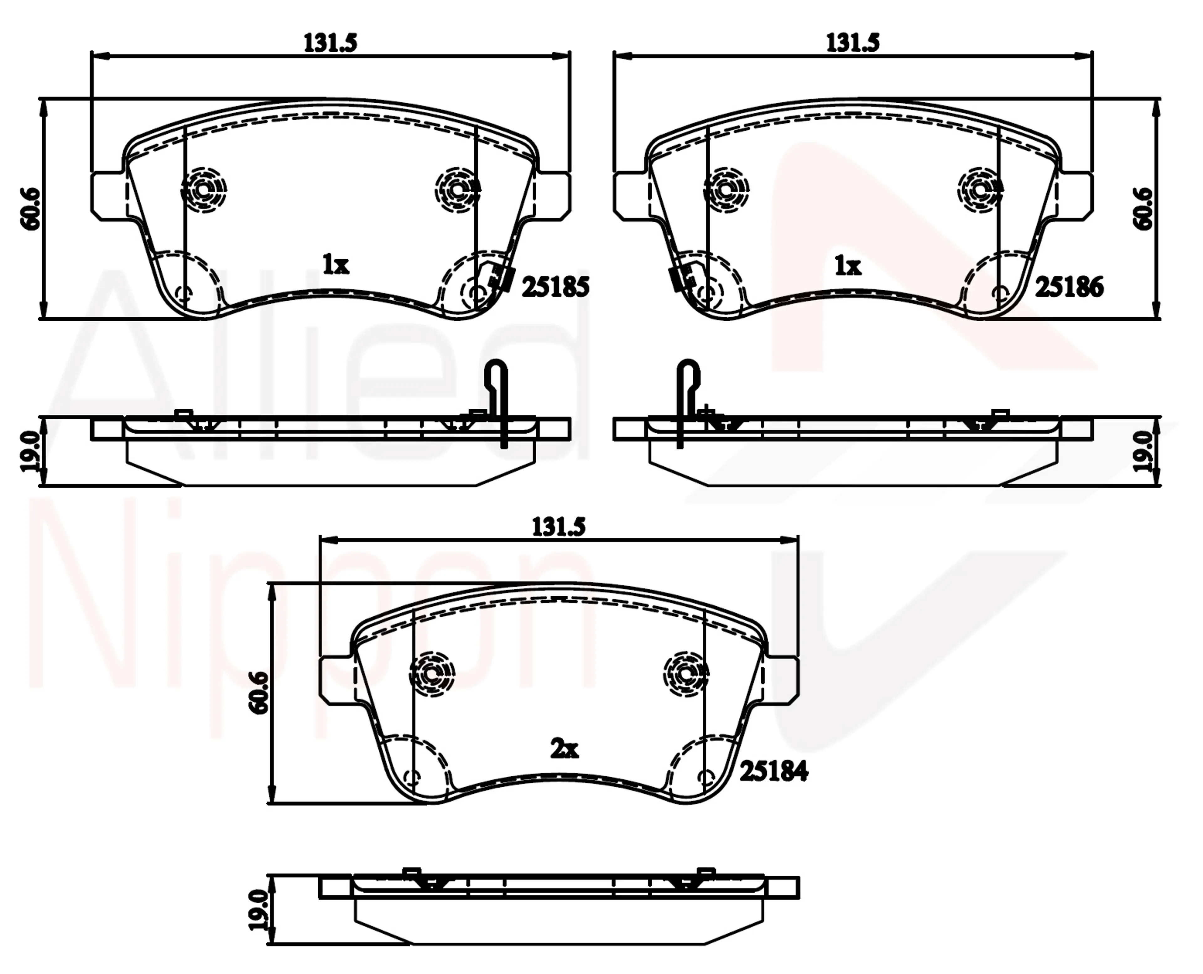 JUEGO DE PASTILLAS DE FRENO