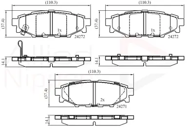 JUEGO DE PASTILLAS DE FRENO