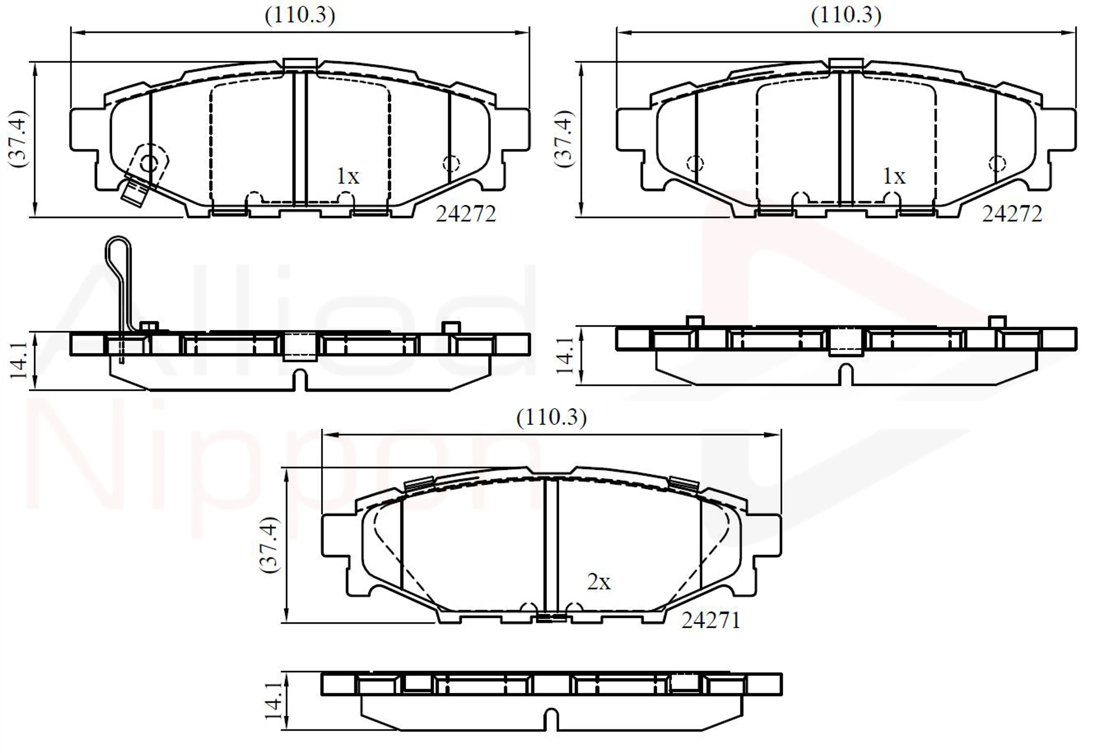 JUEGO DE PASTILLAS DE FRENO