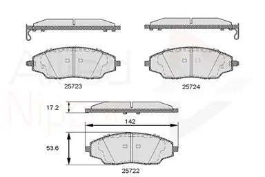 JUEGO DE PASTILLAS DE FRENO